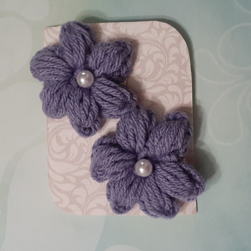 HANDMADE Crochet Hair clips Accessories - Picture 4 of 4